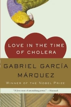 book cover Love in the Time of Cholera by Gabriel Garcia Marquez
