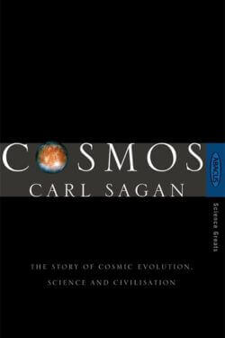 book cover Cosmos by Carl Sagan
