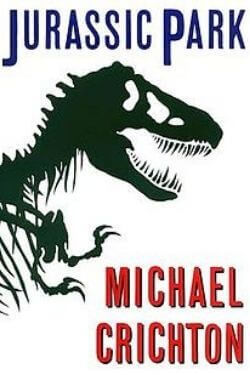 book cover Jurassic Park by Michael Crichton
